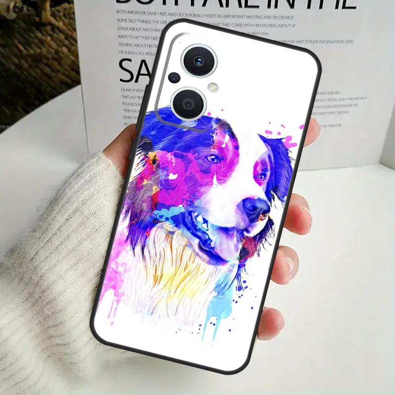 Border Collie Dog Case For OPPO Reno 13F 14F 12F 10 11 12 13 14 Pro 8T 7 8 Lite OPPO Find X6 X5 X8 X9 Pro Cover