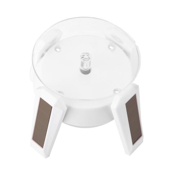 Airship UFO Rotating Display Stand 360 Degrees Solar Dual Use Automatic Turntable for Showcase