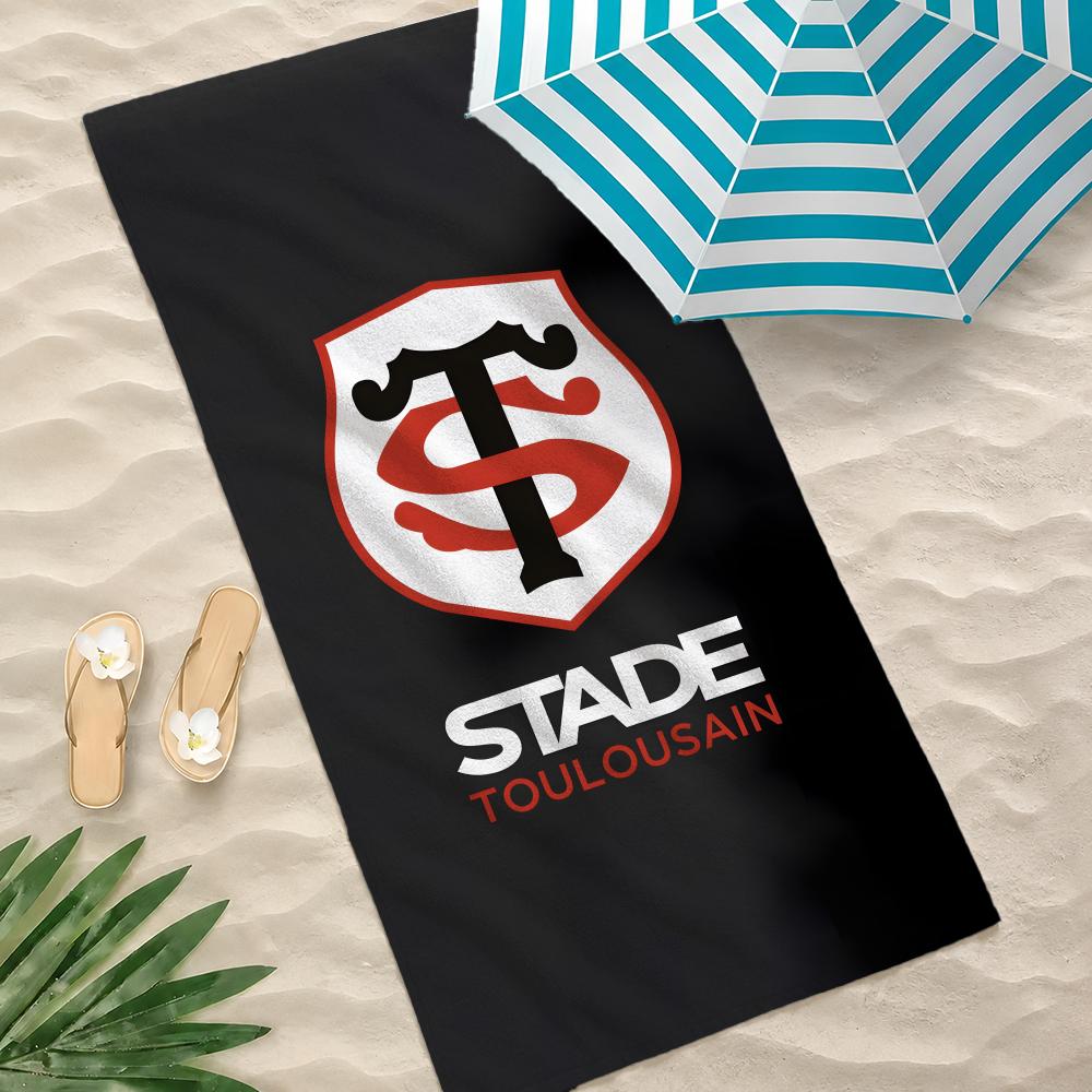 Rugby Club S-Stade Toulousain Towel Towel beach towel, quick drying absorbent bath towel for Swim,Gym,Camping,Outdoor hot