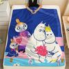 Moomin3 Flannel Blanket, High quality Comfortable for All Seasons, Home Decor, Warmth and Comfort