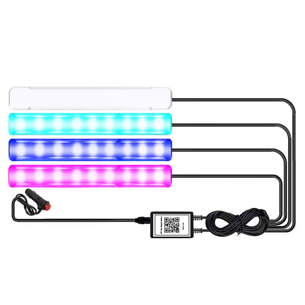 Auto Atmosphärelicht Automobil Innenraum RGB Licht Umgebungsfußlicht Wasserdicht Helligkeitsanpassung Dekorative Lampe