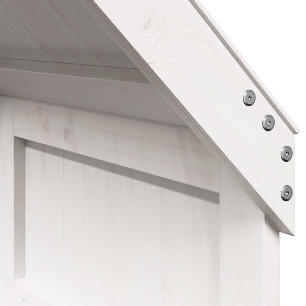 Bunk Bed with Canopy White 80x200 Cm Solid Pine Wood