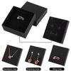 8pcs Black Jewelry Drawer Boxes Paper Gift Box with Foam Insert Display Box Party Favor Box Square Treat Boxes Gift Packaging Box Gift Wrap Box