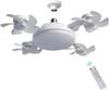 Stropní ventilátor se světlem a dálkovým ovládáním Stropní ventilátor Světlo LED Stmívatelné Stropní ventilátor Světlo 3 rychlosti Nastavitelný Ventilátor s žárovkou