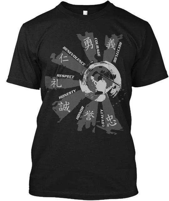 

Супермягкая футболка The Way Of Samurai - Прямота Мужество Сделано в США S-5XL XL