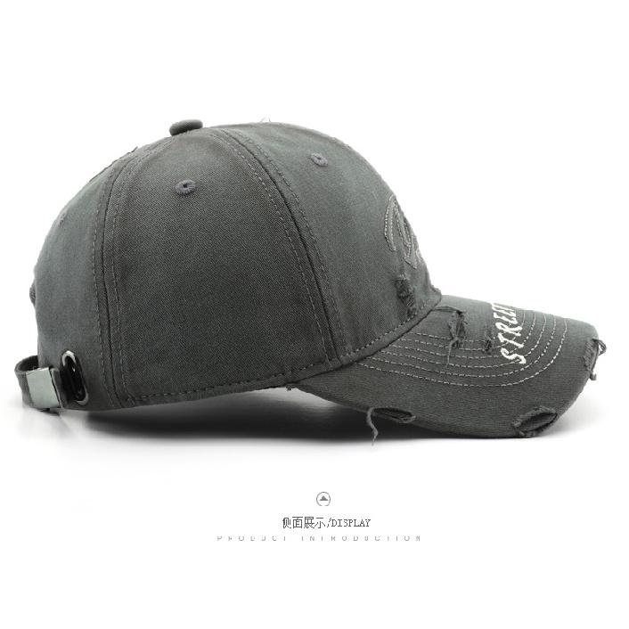 Women's Washed, Distressed, Solid-color Baseball Cap, Suitable for Outdoor Activities, Provides Sun Protection and Shade