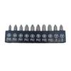 Short 25mm Phillips Bit Set, 10pc Torx with Hole for Power Drill Use