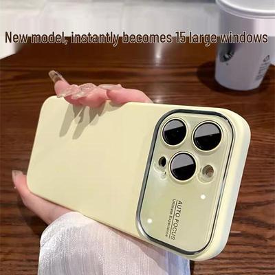 Custodia Protettiva in Silicone Liquido con Pellicola per Obiettivo per Apple iPhone 17 Pro Max