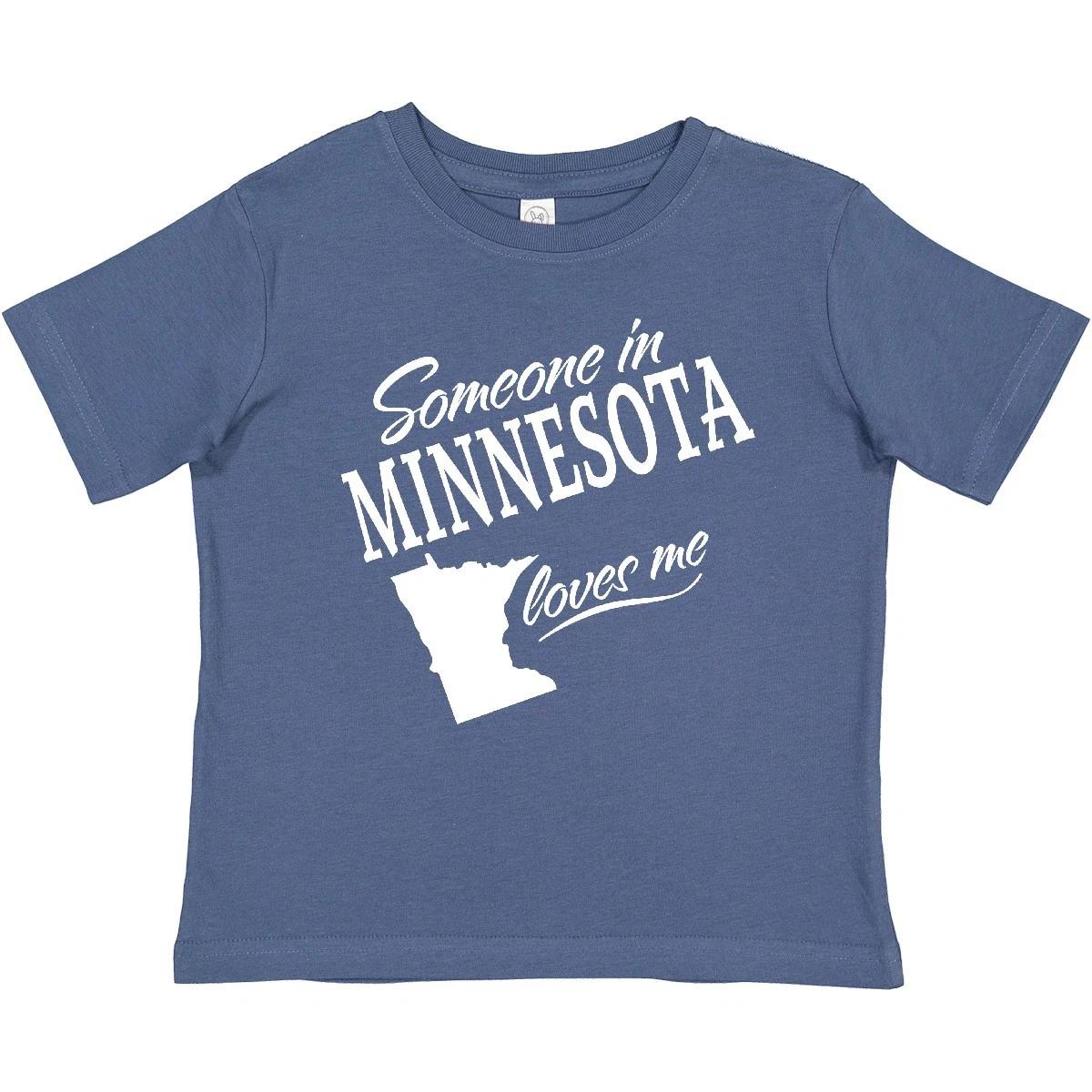 Inktastic Someone In Minnesota Loves Me Baby T-Shirt Home Family Grandparents 100