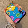 Case for Samsung Galaxy A12 A13 A24 A54 A71 A23 A17 A34 A16 A51 A52 A14 A15 A72 A73 Phone Cover S-simpsons Donut