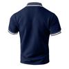 Men’s Slim Fit Polo Shirt Short Sleeve Casual Turn Down Collar Button Front Lightweight Top