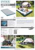 INTEX Air Bed Mat for Camping, 127 x 193 x 24 cm, 67999 [Official Japanese Product]