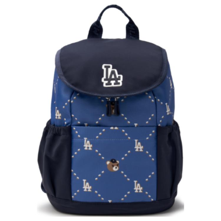 MLB LA Dodgers 25FW Fashion Versatile Simple Trend Polyester Backpack Men backpack Blue 7ABKC015N-07NYS Blue