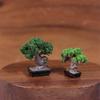 1/12 Dollhouse Simulation Mini Green Tree Potted Dollhouse Home Decorations Dolls House Micro Landscape Garden Ornament