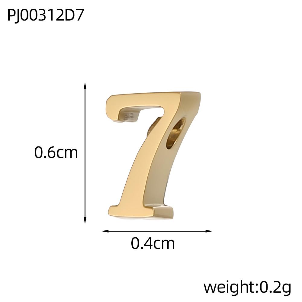 CARLIDANA Hot Sale Anniversary Stainless Steel Jewelry Creative Gold Color Silver Arabian Numbers Pendant Necklace Gifts Women