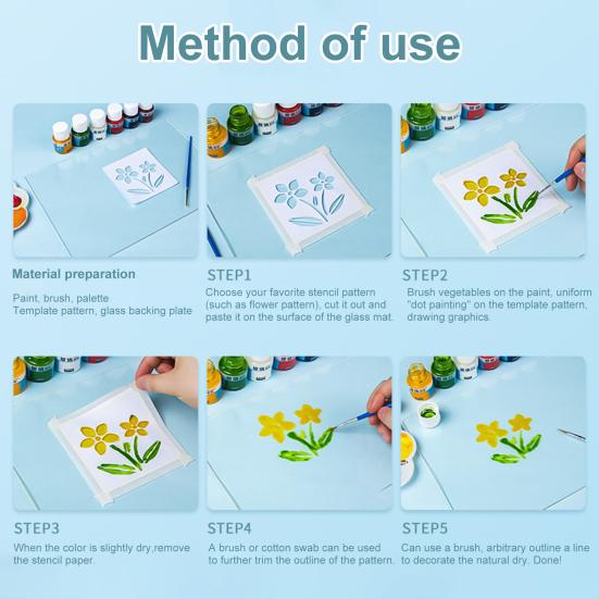 1 Set Glasfarbe Helle Farben Praktisch Ohne Backen Hochglänzend