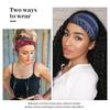 Women's Paisley Sport Yoga Headband - Sweat-Absorbing, Elastic Cotton, Bohemian Style
