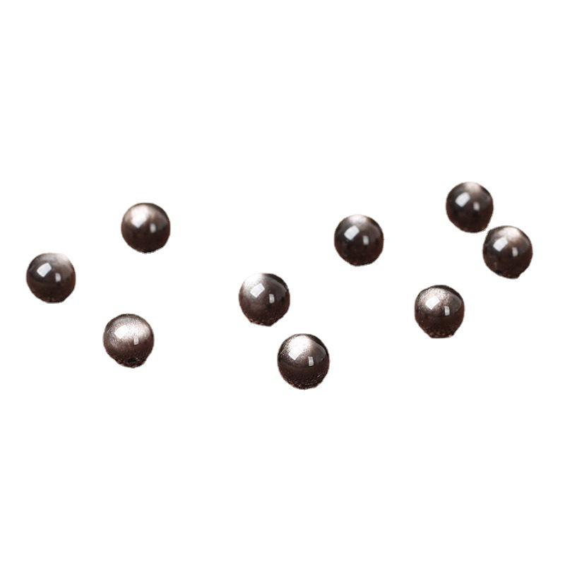 Natural Double Gold Eye Obsidian Beads Pixiu Bracelet with Silver Sheen Crystal Accessories