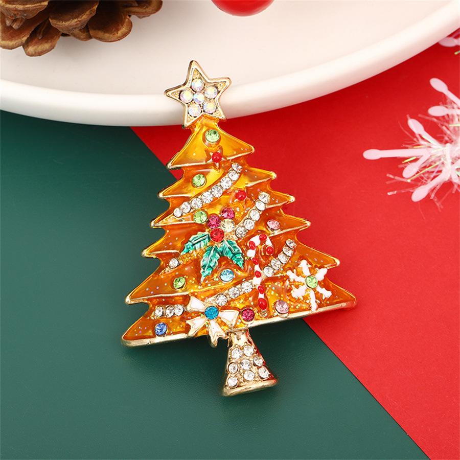 Party Office Brooch Pin Christmas Tree Brooches for Women Men Enamel Gifts on Tree Plants Christmas Gifts Jewelry Accessories