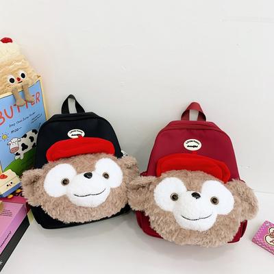 High-value Cute Backpack Plush Doll New Trend Cartoon Children's Backpack Large-capacity Spine Protection Schoolbag