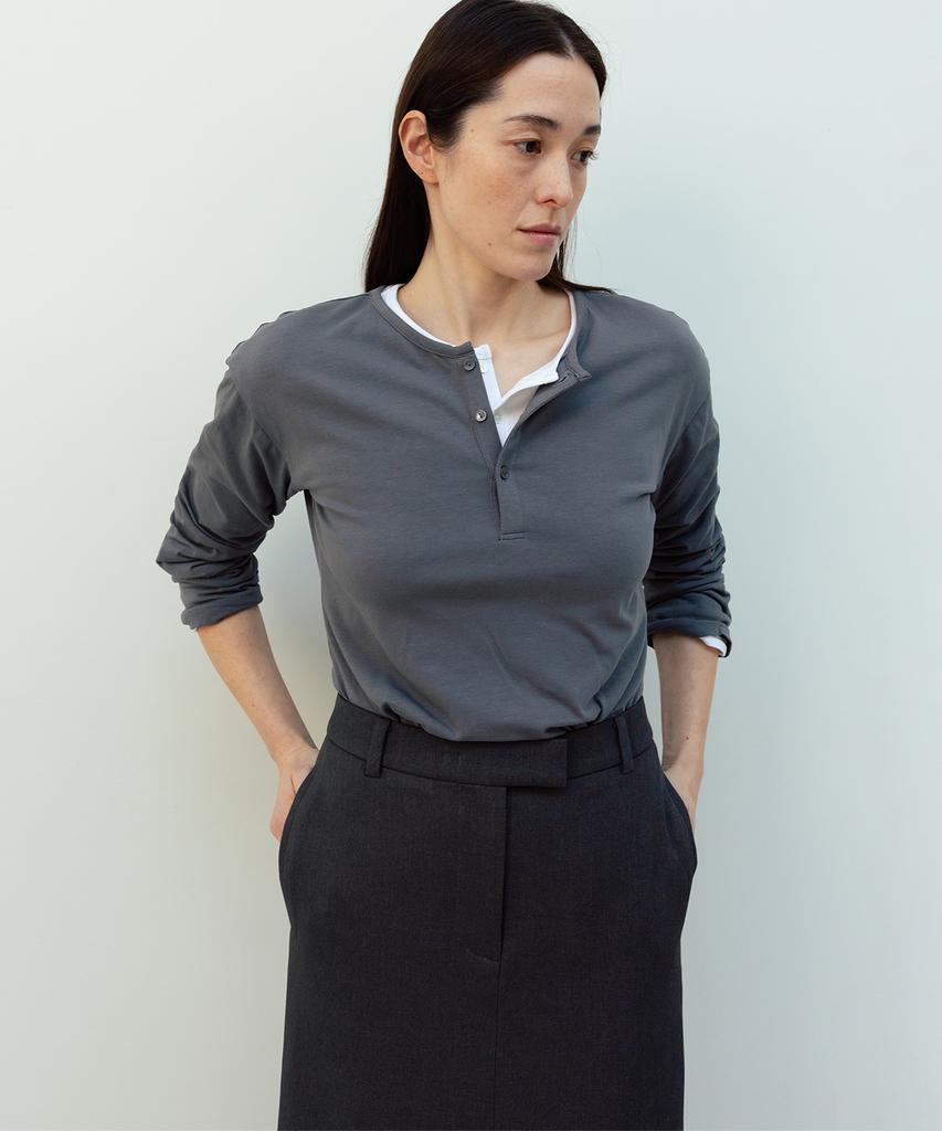 Beullaengkeulumumeon Thea Maxi Skirt_Charcoal