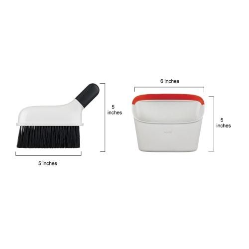 OXO Compact Dust Pan & Brush Set, Orange, 1334280