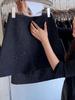 2025 New High-Waisted Shiny Bootcut Woolen Shorts for Women - Autumn/Winter Fashion