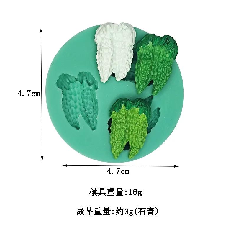 Mini Fruit Vegetable Fondant Silicone Mold Grape Radish Mushroom Pumpkin Chocolate Mould Cake Decorating Tool Polymer Clay Mold