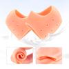 2 Pcs Silicone Heel Cushions For Dry Cracked Heels - Foot Care Heel Protectors For Men And Women