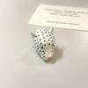 Personality Adjustable Leopard Head Enamel Ring Metal Wide Band Animal Ring Vintage Panther Drip Ring Popular Jewelry