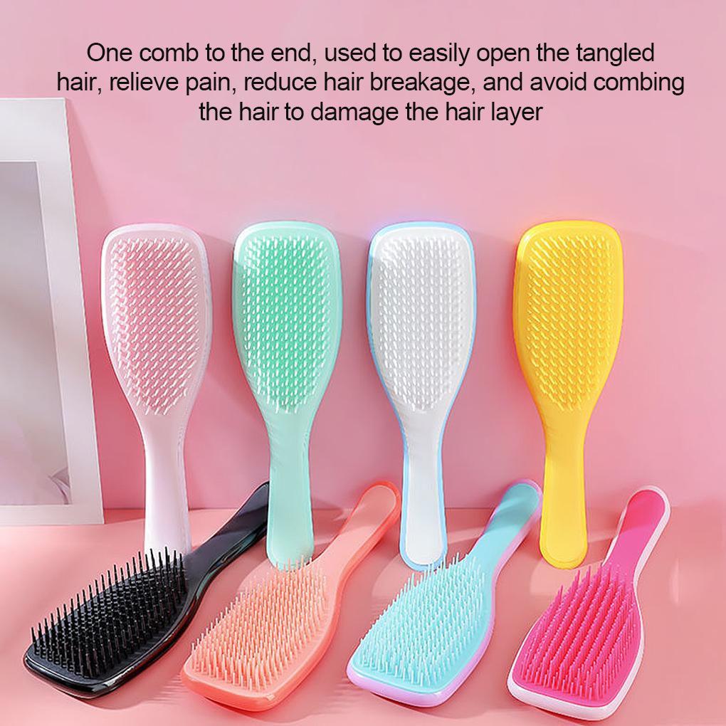 Hair Brush Anti-static Hairdressing Hairbrush Portable Plastic Scalp Massager Supply