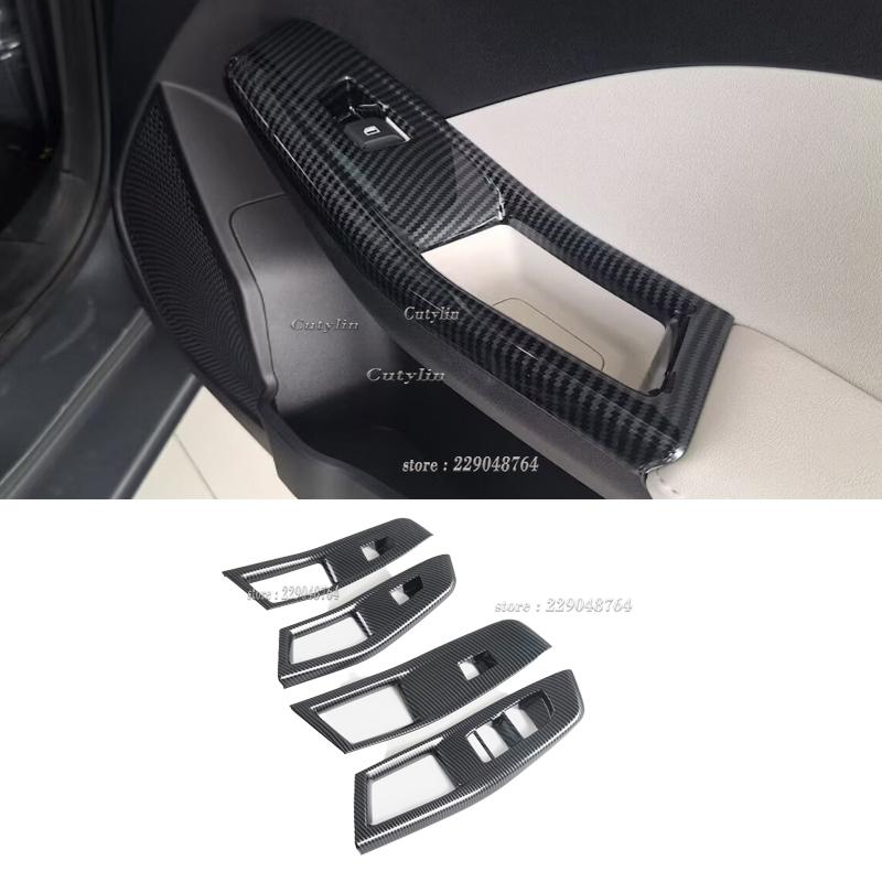 LHD RHD for MG3 MG 3 Hybrid 2024 2025 ABS Carbon Window Switch Front Water Cup Holder Gear Shift Panle Interior Accessories VV222