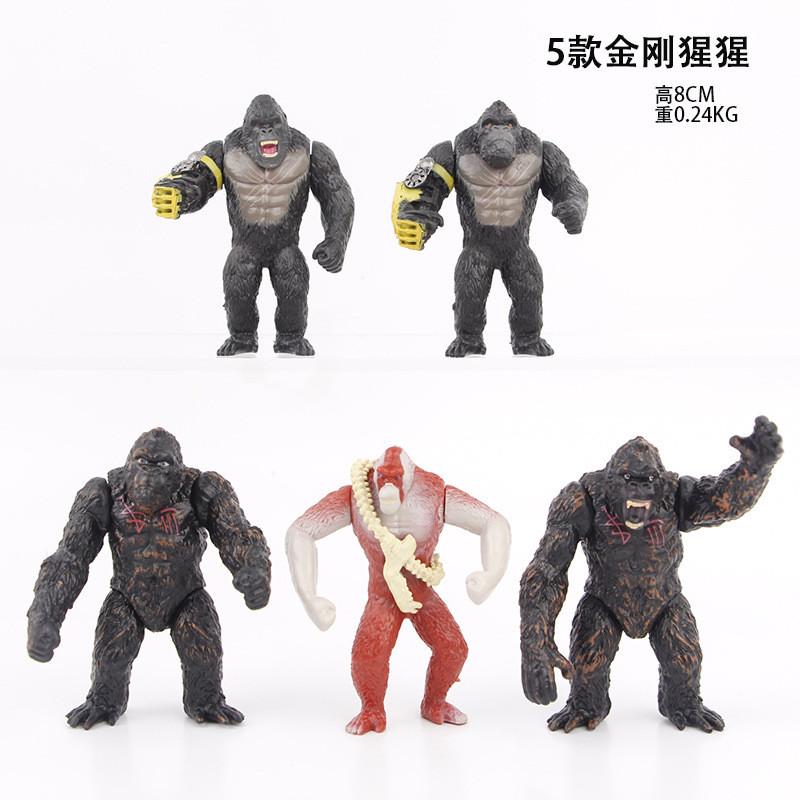 Изысканная фигурка Годзиллы против Конга 2 Восстание Империи Шрам Кинг Горилла ПВХ Игрушка