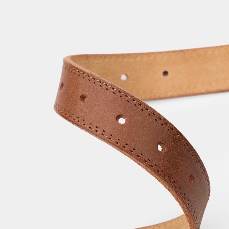 Meier Pure copper buckle handmade genuine leather belt female first layer cowhide casualeasiest for match women's belt