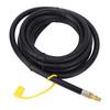 Gas Quick Connect Hose 12ft Length Brass and PVC RV Grill Connector Hose with Elbow Adapter
