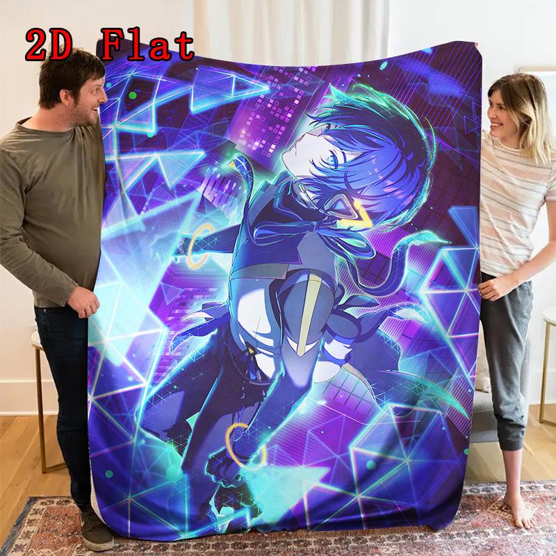 KAITO 2D Flat Pattern Flannel Blanket High Quality All Seasons Warmth and Comfort Perfect for Christmas Gifts.DMT0925120