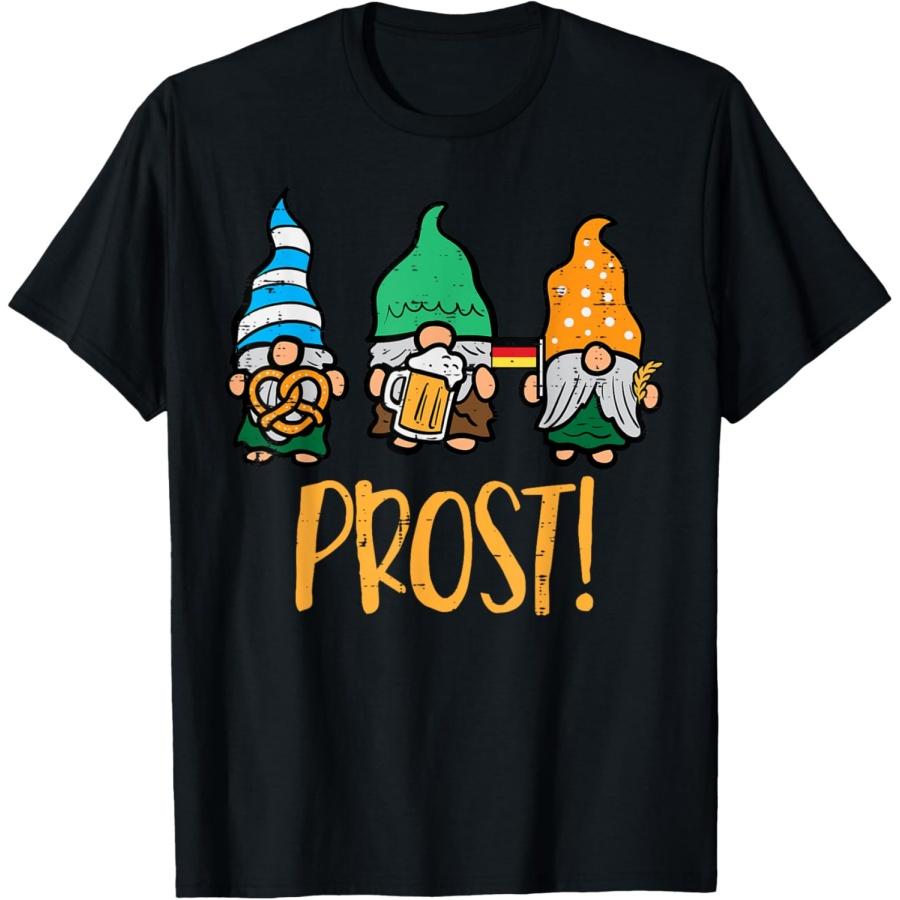 Oktoberfest Gnomes Prost German Bavarian Festival Men Women T-Shirt S