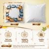 Retro Autumn Pumpkin Leaves Pillowcase Printed Polyester 45x45cm Throw Pillowcover Decorative Sofa Cushion Pillowslip Home Decor