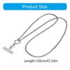 Metal Phone Lanyard Crossbody Chain With 360 Degree Rotating Clip And 120cm Adjustable Strap For Handsfree Carrying
