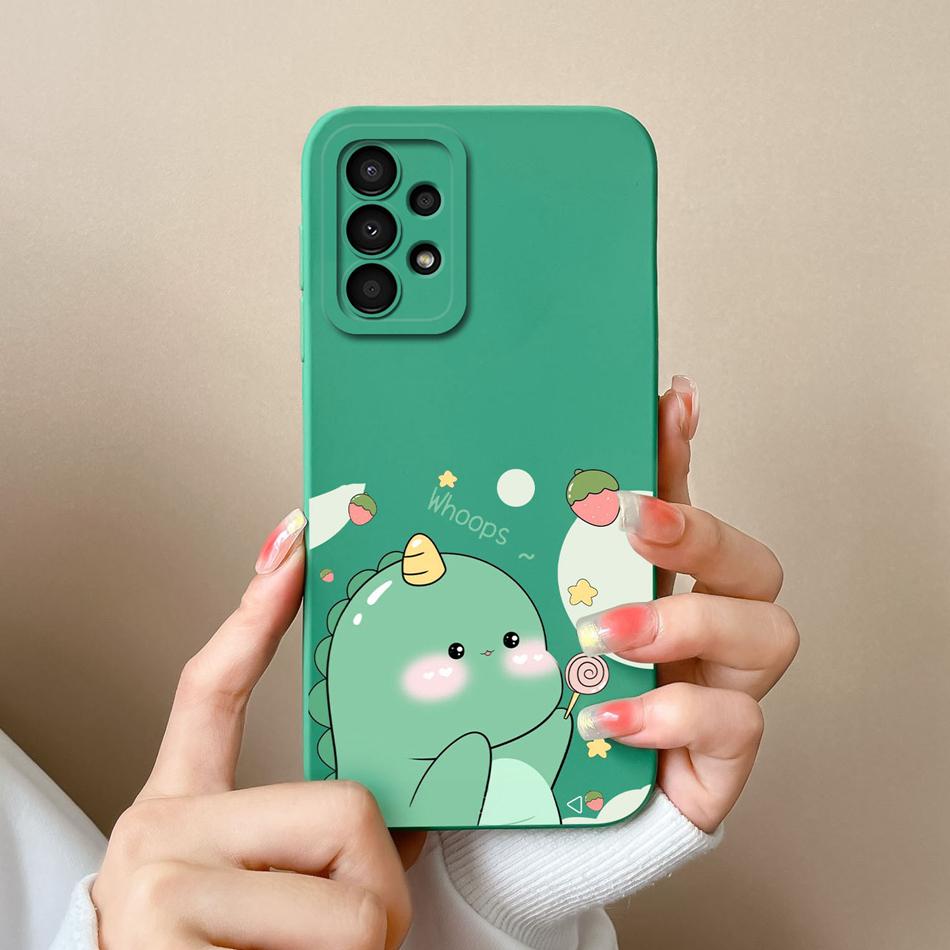 Case For Samsung Galaxy A13 A 13 4G 5G New Design Soft Liquid Silicone Full Coverage Back Cover Anti Slip Shockproof Bumper Capa