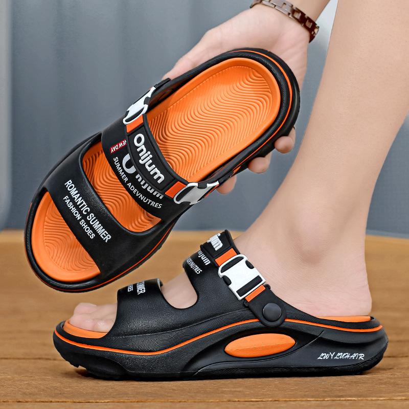 Sandals couple summer new casual driving dual-purpose sandals large size light beach one-word drag 36