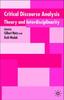 The Critical Discourse Analysis : Theory and Interdisciplinarity Book