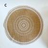 Practical New Ins Style Minimalist Tableware Mat Home Circular Woven Mat Restaurant Retro Hemp Decorative Mats Shooting Prop