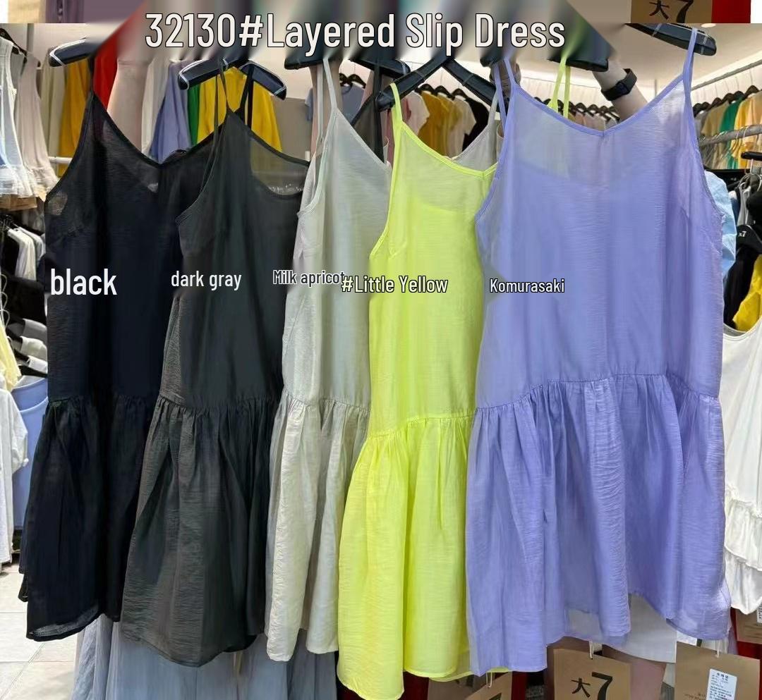 

Весна/Лето 32130 Платье-майка с оборками в корейском стиле большого размера для женщин One Size