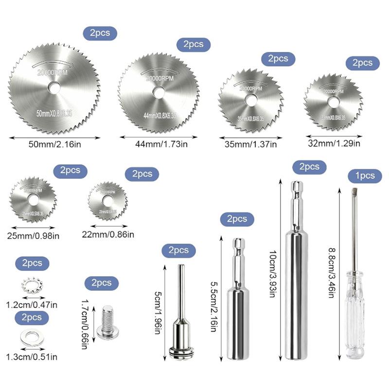 High-Speed Steel Hex Shank Saw Blade Set for Woodworking and PVC Pipe Drilling