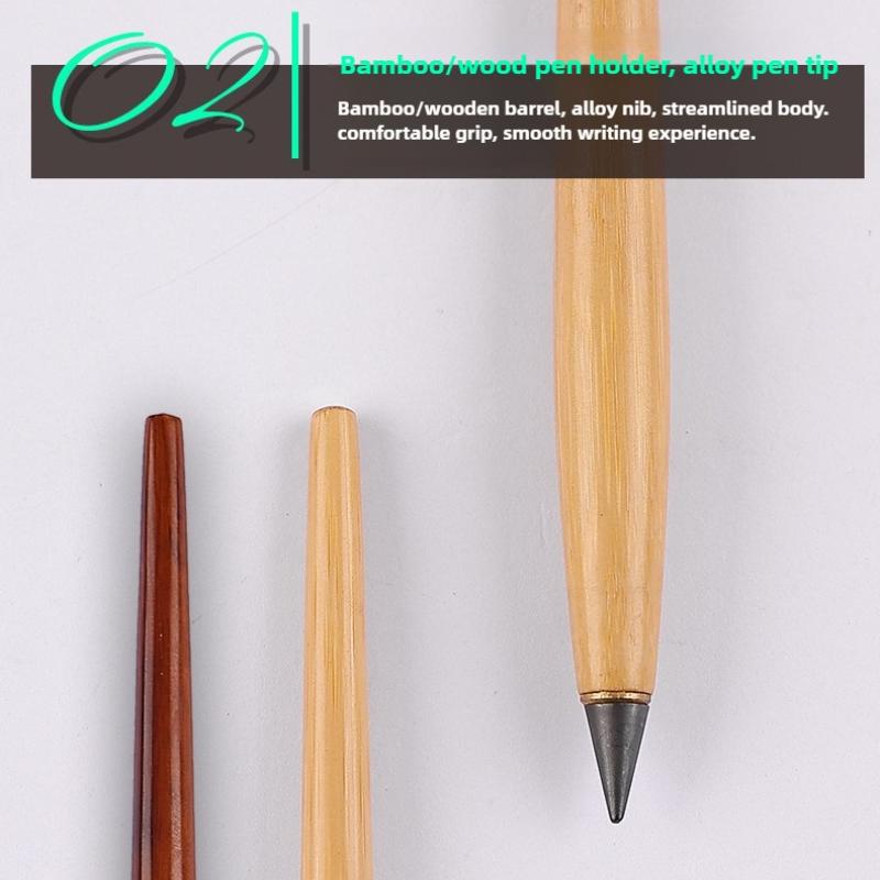Wooden Eternal Pencil No Sharpening Unbreakable Endless Writing Sketching for Kids Art School Office Supplies Stationery