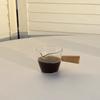 1Pc Holz Griff Glas Espresso Messbecher Diy Milch Krug Kaffee Liefert Transparent Küche Messen Becher
