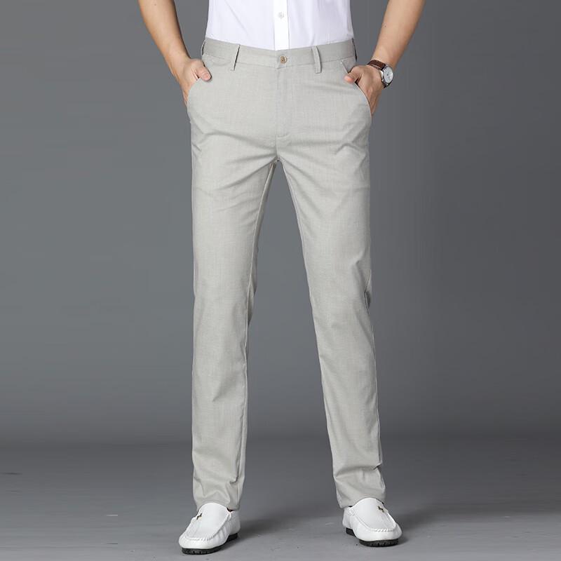 Men's 2024 Summer Lightweight Tencel Linen Straight Casual Pants
