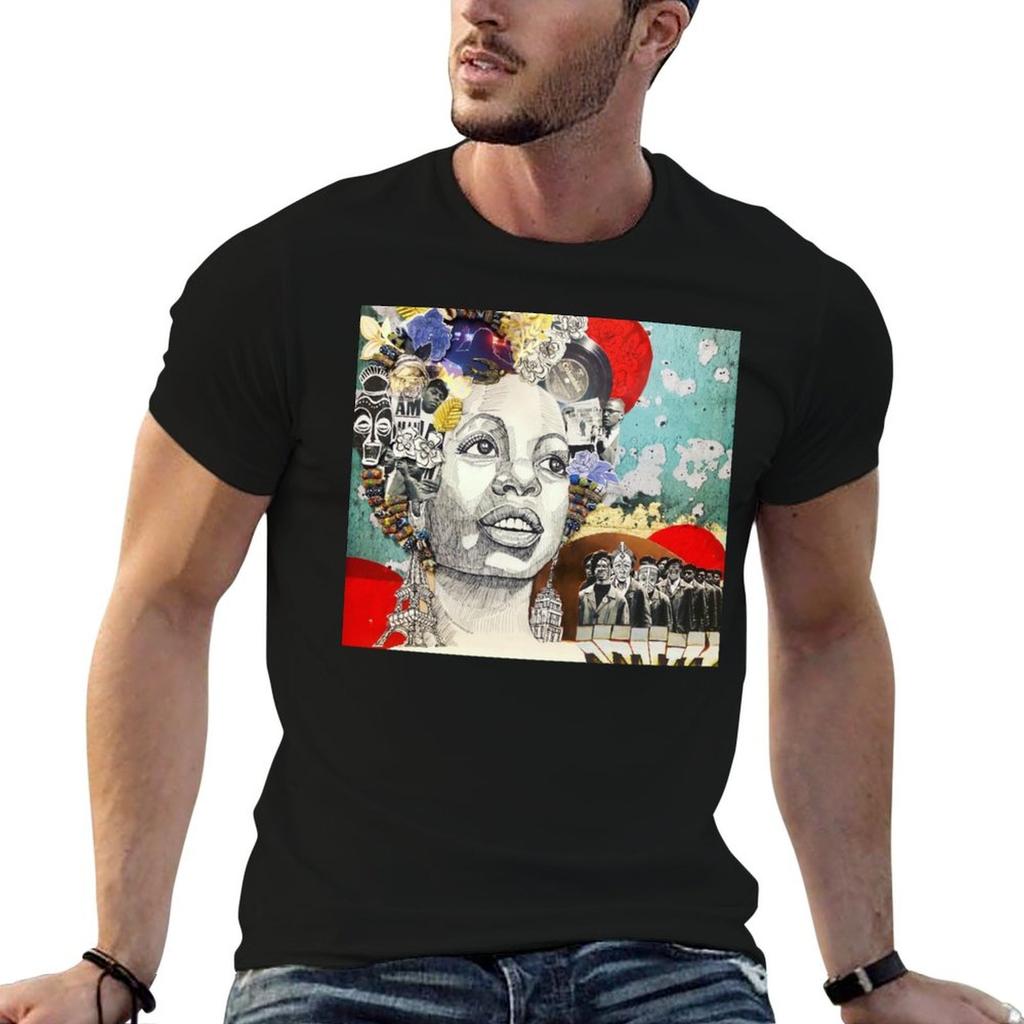 Nina Simone T-Shirt man t shirt cotton high quality cotton t shirt man t shirts with prints T-s