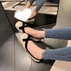5 cm kleiner Innenhöhenzuwachs Ballerinas Damen Oberbekleidung eckige Spitze silberne Einzelschuhe Schleife Mary Jane Schuhe Kinder